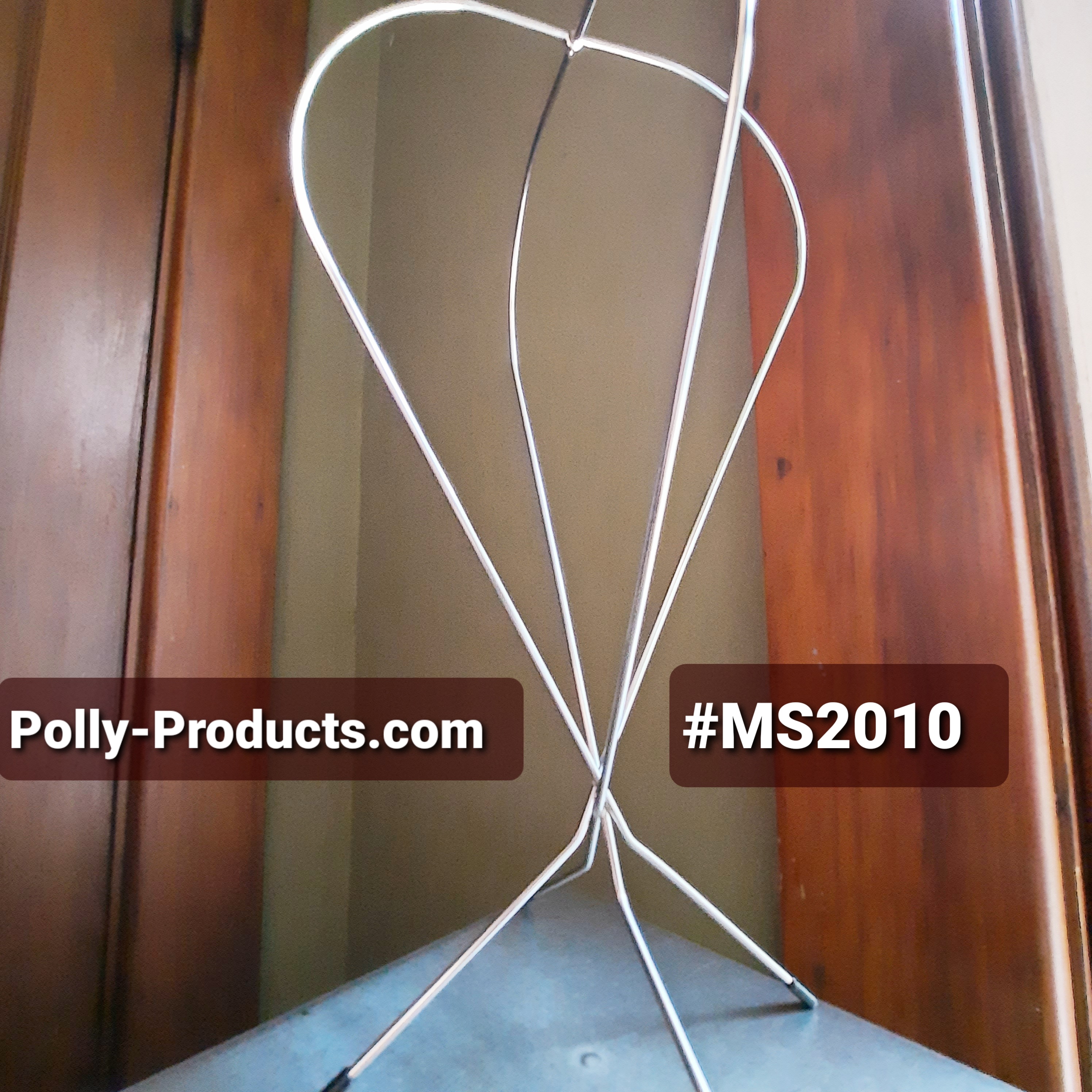#MS2010X 12"H METAL HAT & WIG STAND BY POLLY PRODUCTS. MADE IN THE USA QUALITY.