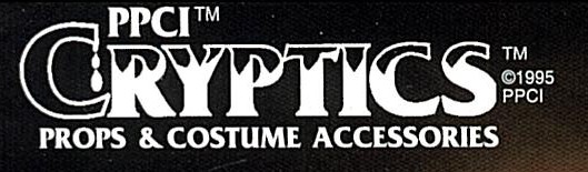 CRYPTICS PROPS COSTUMES ACCESSORIES