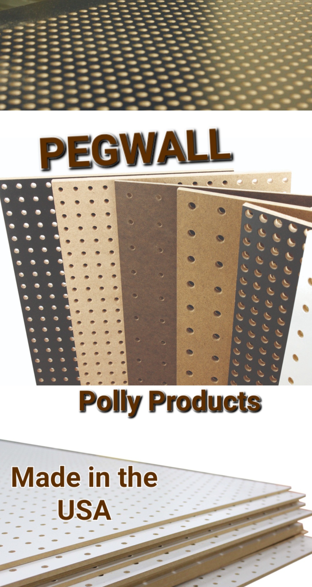 PEGWALL PANELS FROM PPC MADE IN THE USA. MULTIPLE COLOR OPTIONS!