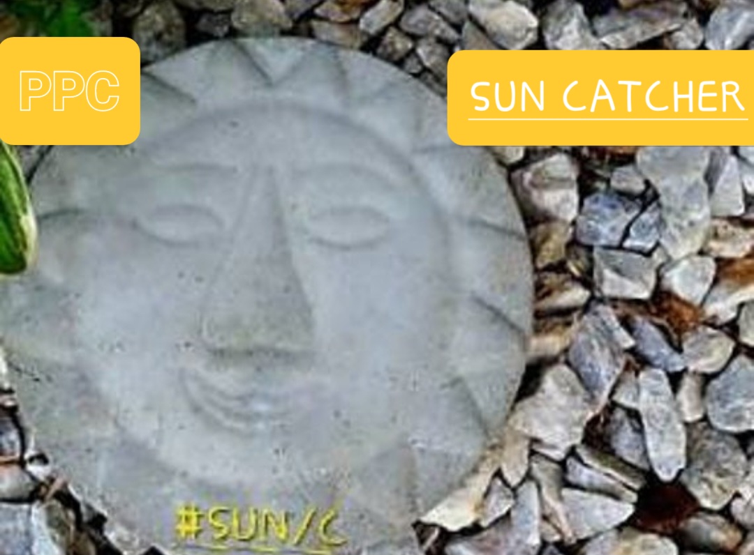 #SUNC PPC CONCRETE SUN CATCHER-PAVER-WALKWAY AND PATIO DECOR. MADE IN THE USA QUALITY.
