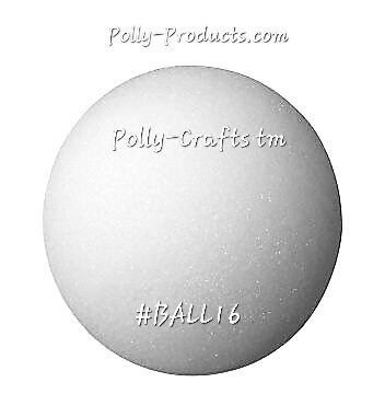 STYRO BALLS FROM POLLY PRODUCTS. MADE IN THE USA #BALL16. JUMBO 2 PART 16"