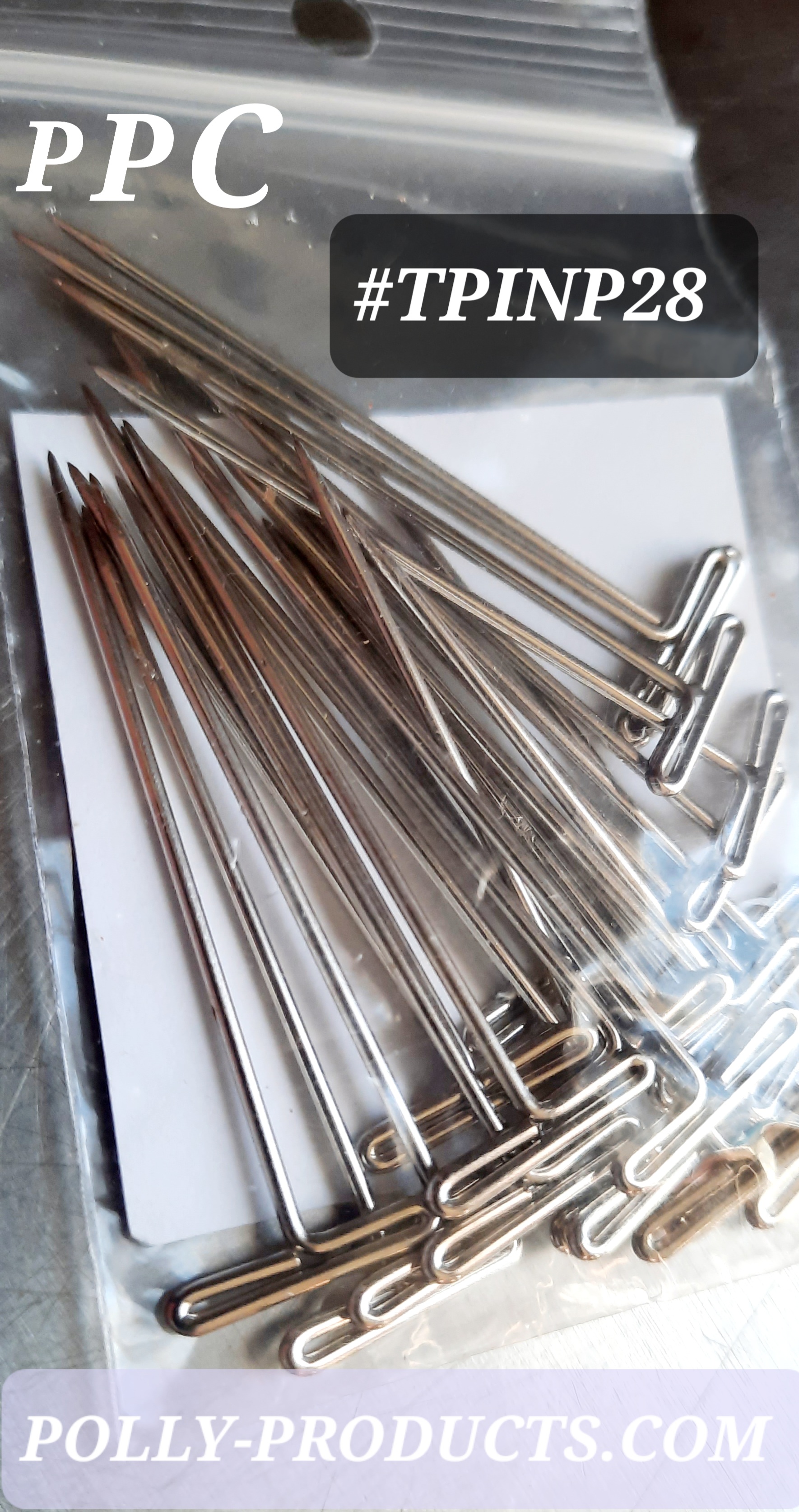 POLLY PRODUCTS T-PIN WIG PINS SUPPLY PINS Made in USA