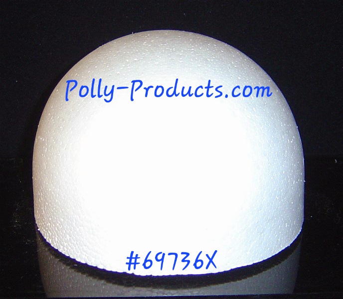 #69736X front view POLLY PRODUCTS FOAM DOME DISPLAY BLOCK. MADE IN THE USA ?? QUALITY.
