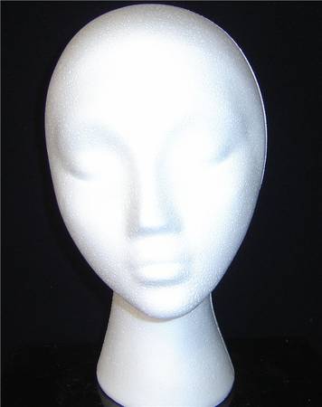 #80012XPLN 11.5"H FEMALE HEAD FORM BY POLLY PRODUCTS COMPANY