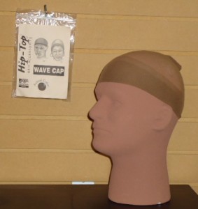 #WAV200P2-BR DARK BROWN WAVE CAP ON #625CCC-1 MALE HEAD