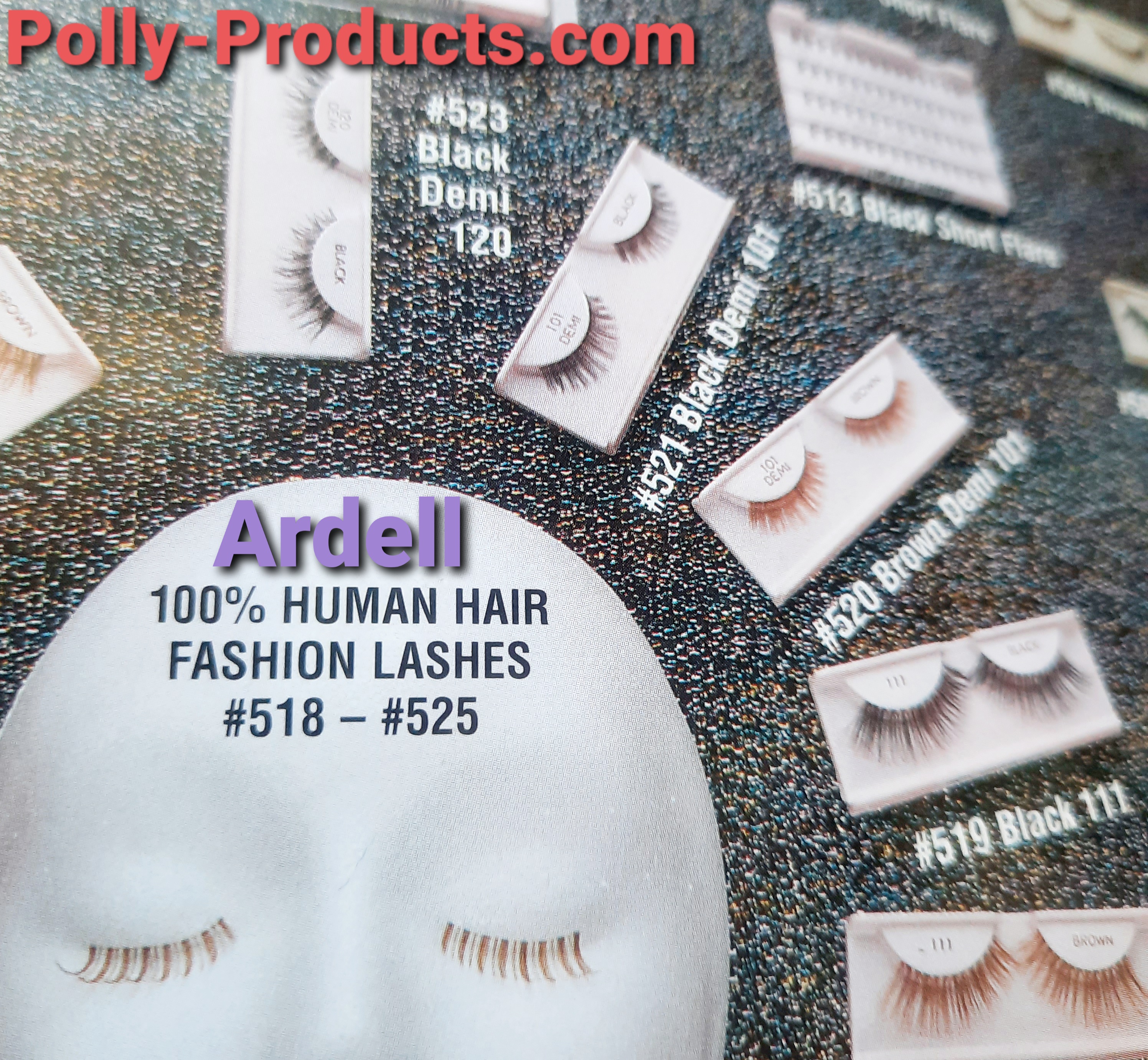 POLLY PRODUCTS BRILLIANTE tm BEAUTY FASHION LASHES, MADE IN THE USA ?? 