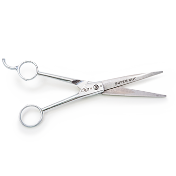 #S7.5R STAINLESS STEEL SHEAR WITH FINGER REST. 7.5" WITH CORRUGATED/HOLLOW GROUND BLADES