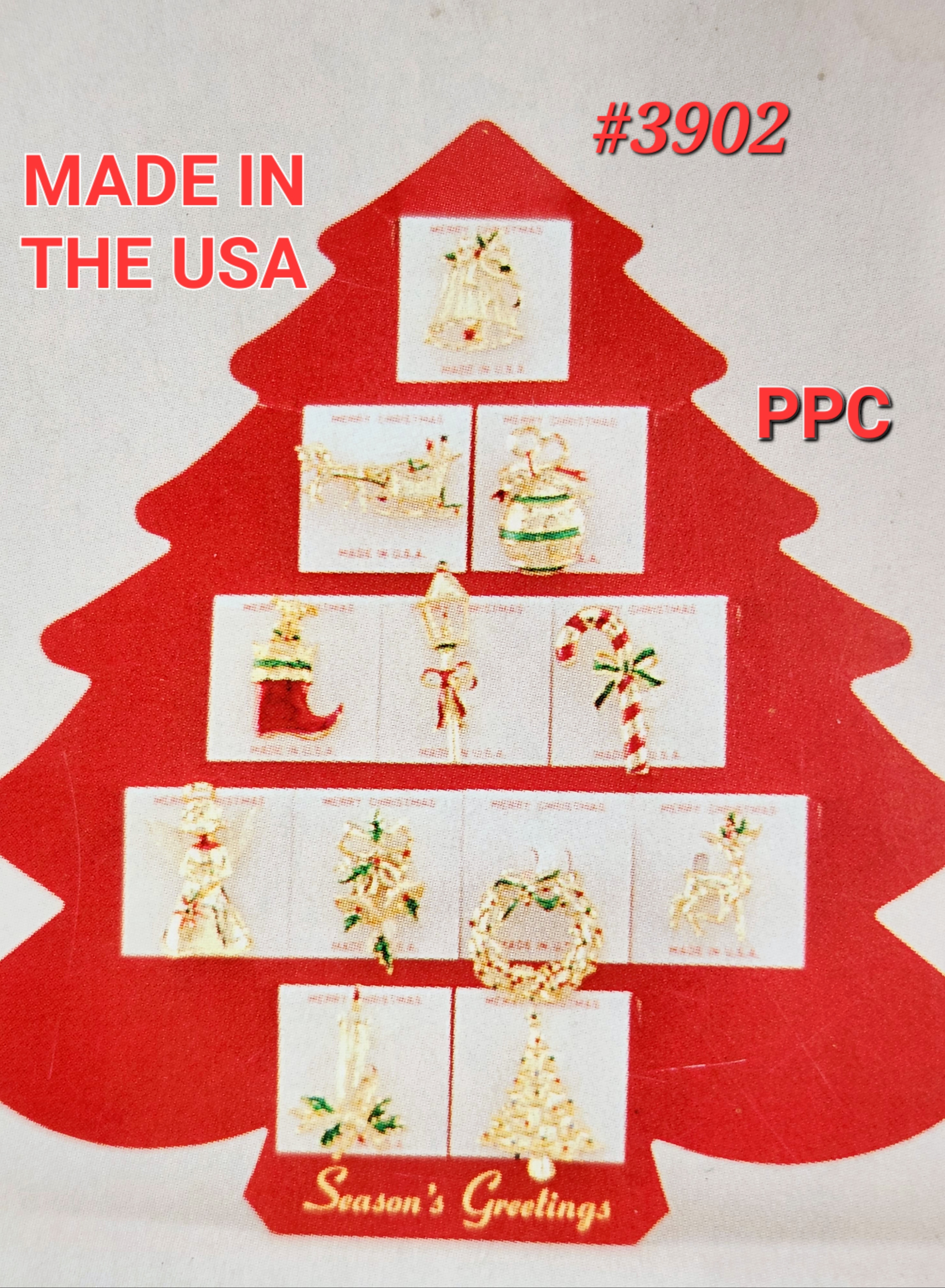PPC CHRISTMAS and HOLIDAY. WINTER #3902 PINS. MADE IN THE USA QUALITY 