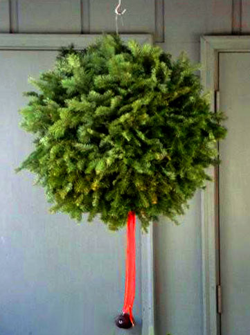 Christmas Floral Arrangement in Metal Planter - Winter Home Decor #430