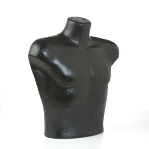 #778-BK MALE TORSO/SHIRT FORM-BLACK POLLY PRODUCTS 