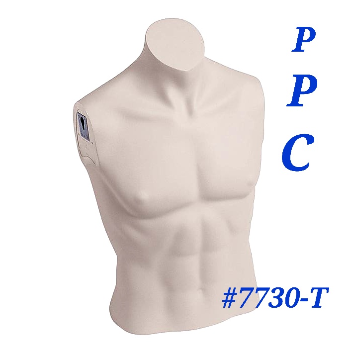 #7730-T PPC Torso / Fiberglass without head from POLLY PRODUCTS COMPANY WITH ATTACHMENT ARM AND SHOULDER OPTONS