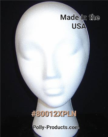 80012XPLN 11 inch Female head form Polly Products