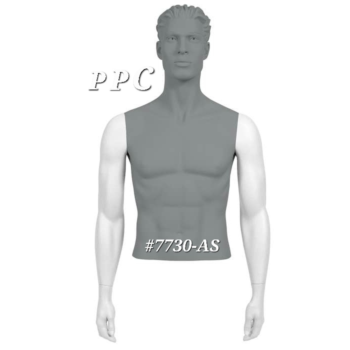 #7730-AS POLLY PRODUCTS MALE FIBERGLASS TORSO ARM ATTACHMENTS ON THE SIDE