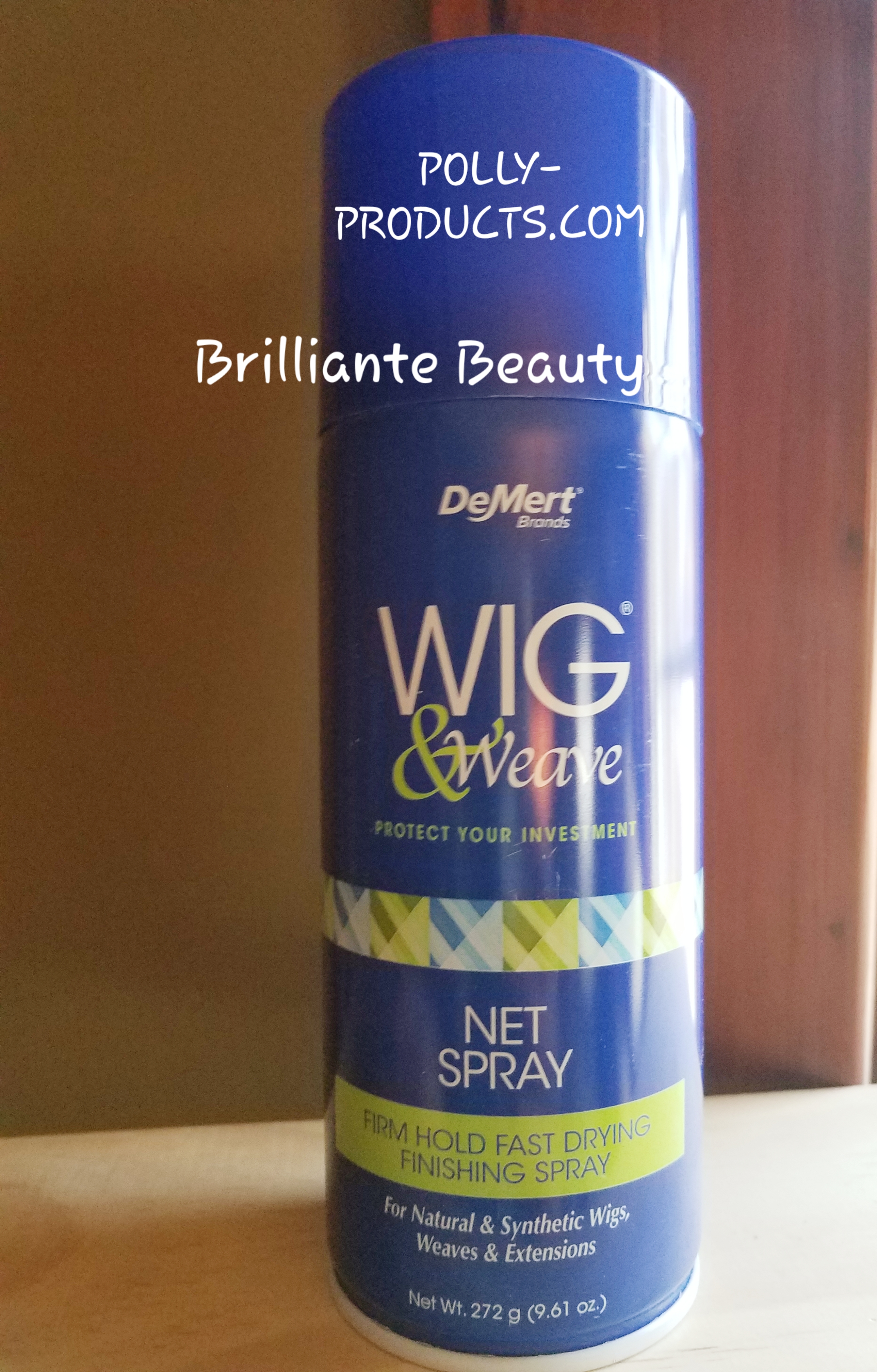 #WS-DB8 Brilliante Beauty Wig Spray- 8 Oz. non-aerosol from POLLY PRODUCTS CO.