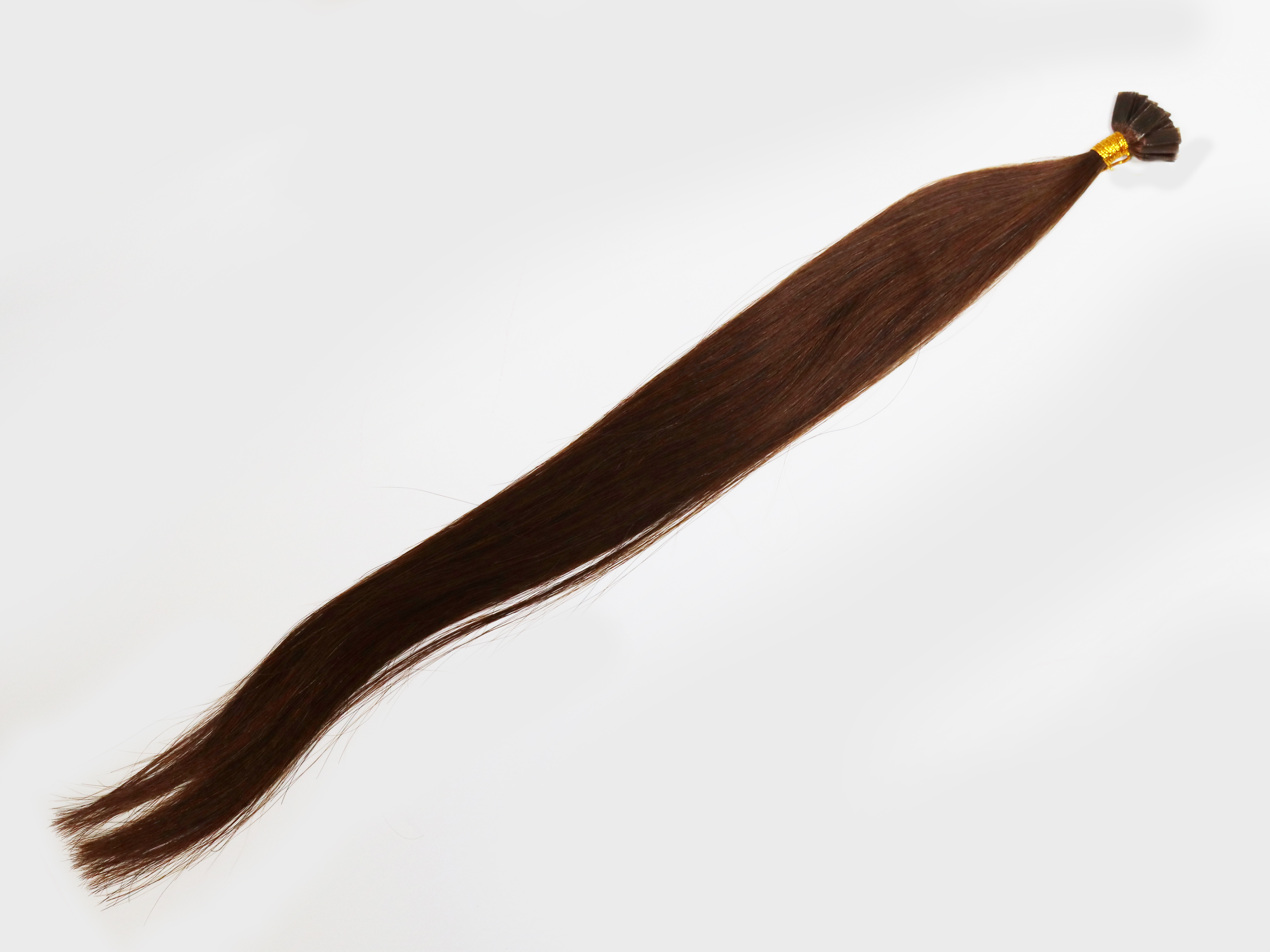 #EXT22F Brilliante tm Hair Extension- Brown 100% Remy Human hair by Polly Products Company