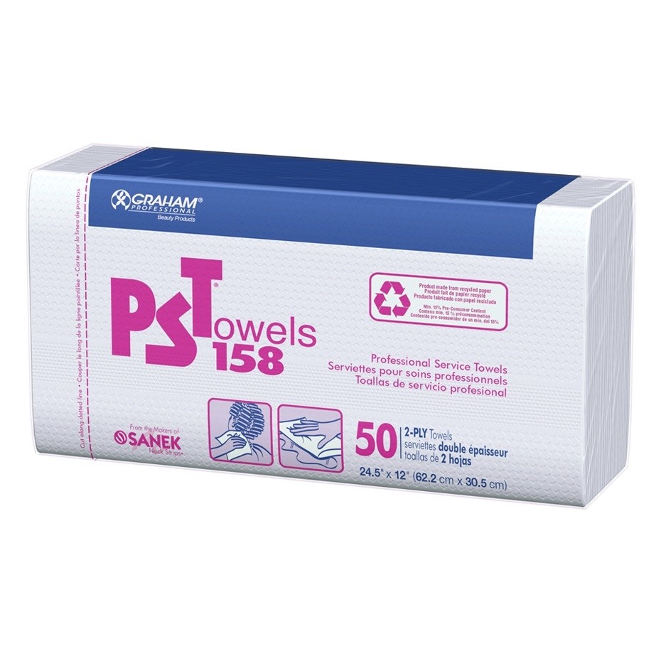 #PSTOWEL 50 PACK FROM BARBER PRO tm POLLY PRODUCTS