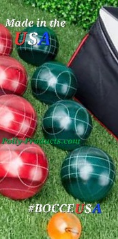 #BOCCEUSA FROM THE GREAT OUTDOORS TM GAME COMPANY POLLY PRODUCTS MADE IN THE USA QUALITY 