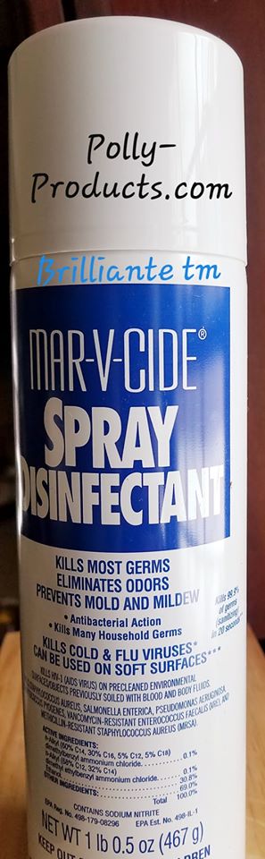#MDS-16 DISINFECTANT SPRAY-MARVICIDE FROM POLLY PRODUCTS COMPANY