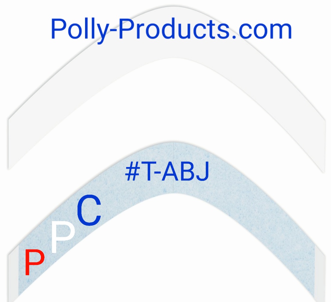 Jumbo #T-ABJ A CONTOUR BLUE HAIR system tape FROM POLLY PRODUCTS COMPANY MADE IN THE USA QUALITY 