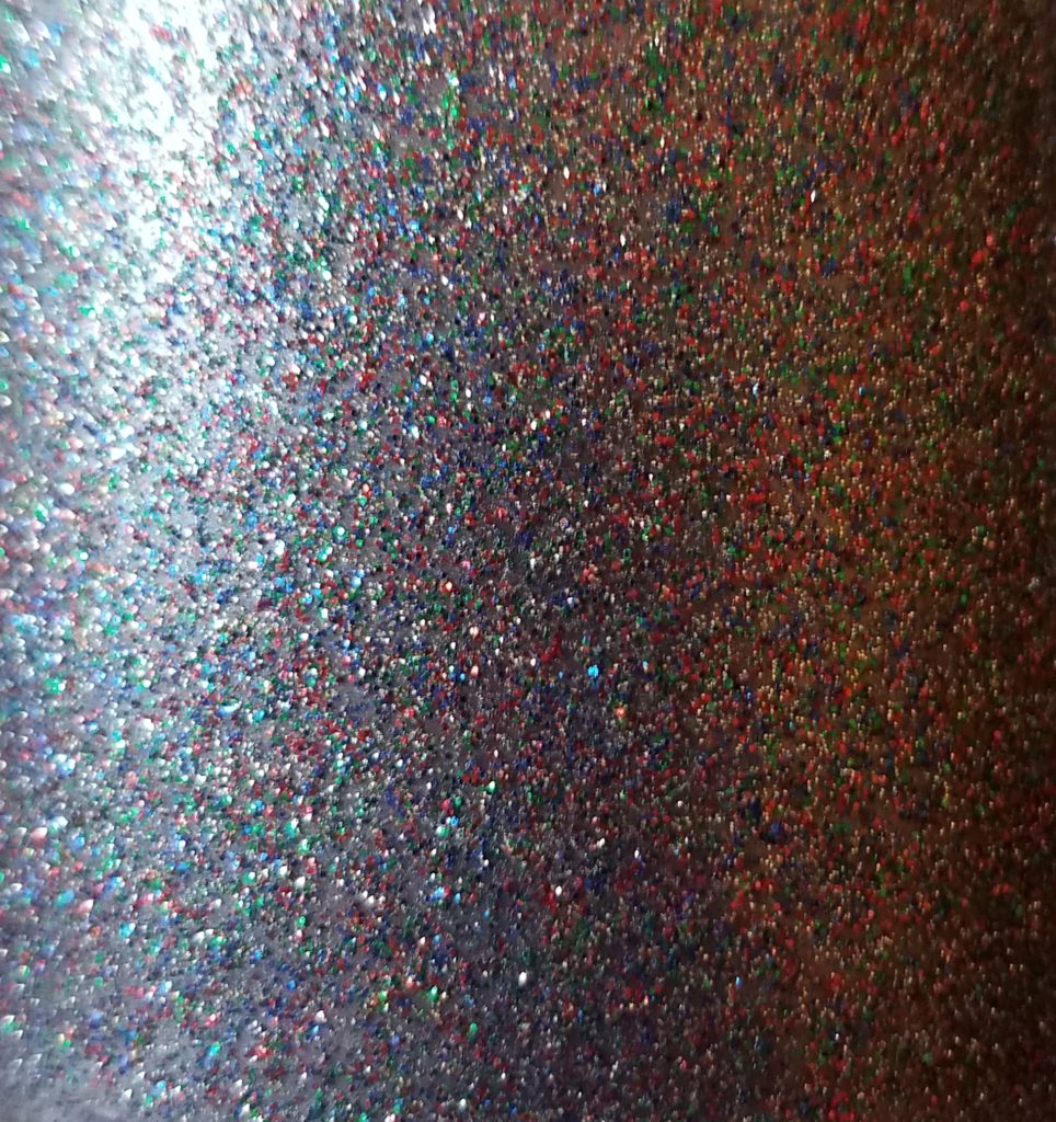 GLITTER METALLIC RAINBOW GRAY