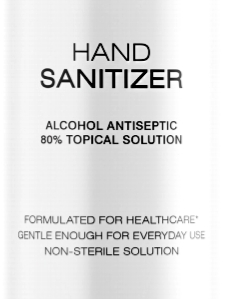 HAND SANITIZER 8 OZ. AND 24 OZ., 80% ALCOHOL WITH FLIP TOP FROM BRILLIANTE