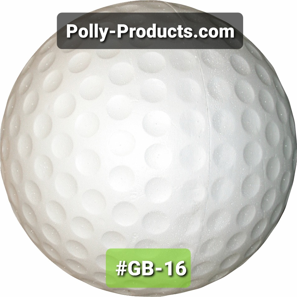 #GB-16 GOLF BALL, 16" DIAMETER FROM POLLY PRODUCTS. MADE IN THE USA 
