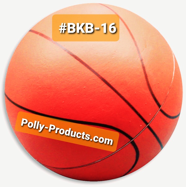 #BKB-16 SPORTS EQUIPMENT / BASKETBALL REPLICAS FROM POLLY PRODUCTS COMPANY, 16", MADE IN THE USA ?? QUALITY 