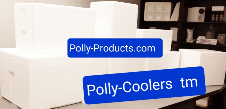 POLLY PRODUCTS OPTIMUM WALL THICKNESS POLLY-COOLERS tm. MULTIPLE SIZE OPTIONS. MADE IN THE USA ?? QUALITY.