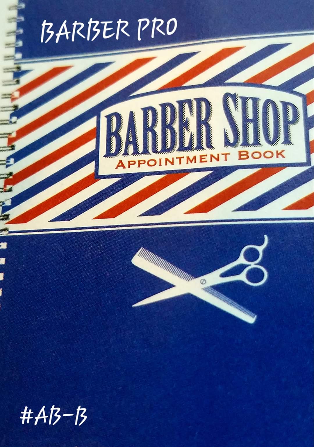 #AB-B BARBER PRO tm 3 COLUMN AND 8 HOUR APPOINTMENT BOOK FROM POLLY-PRODUCTS.COM 