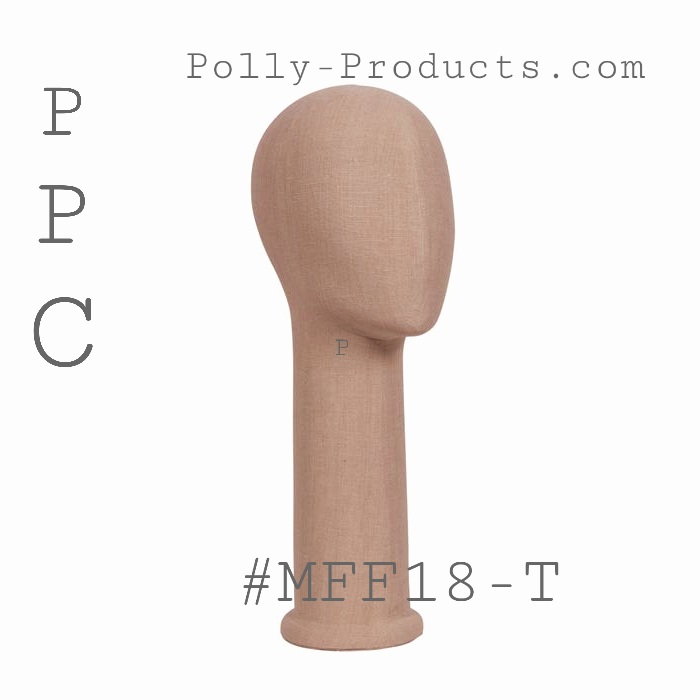 #MFF18-T FIBERGLASS FEMALE LONG NECK HEAD.18" H TAN FROM POLLY PRODUCTS COMPANY 