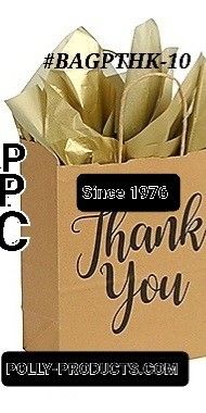 POLLY PRODUCTS PAPER THANK YOU BAGS #BAGPTHK-10