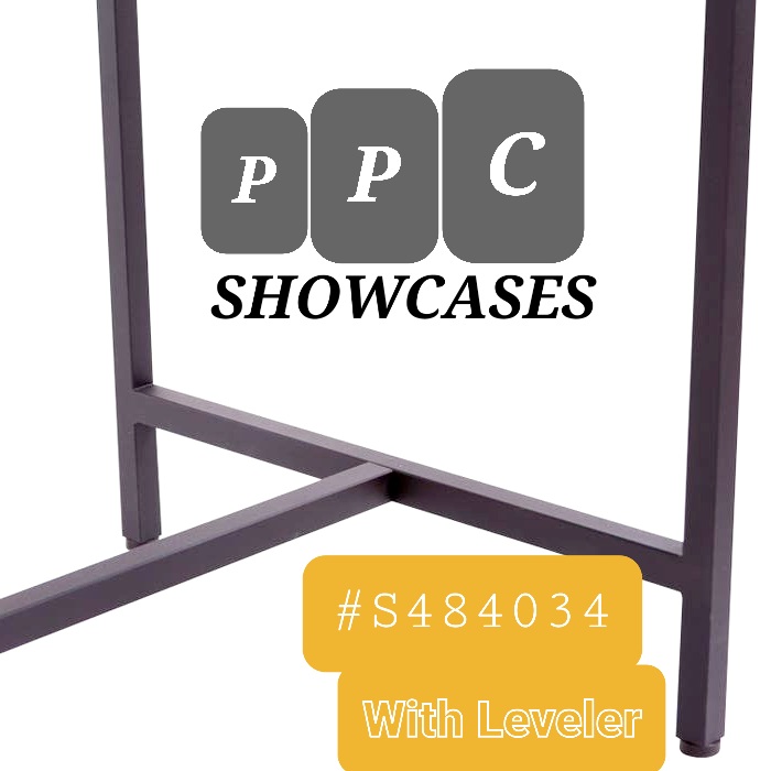 POLLY PRODUCTS HI-LITE tm GLASS SHOWCASE #S484034 LEVELERS