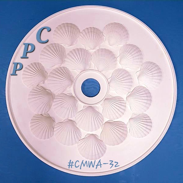 #CMDA-32 WALL ART AND CEILING MEDALLION, 32" DIAMETER. MADE IN THE USA QUALITY 