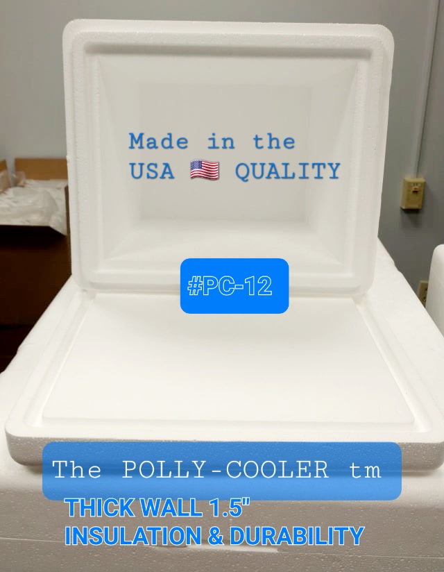PPC Polly- Cooler tm #PC-12 Thick Wall 1.5". MADE IN THE USA QUALITY 8.75" X 11" X 12" I.D.