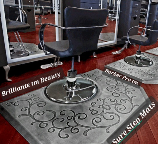 Polly Products Brilliante Barber Pro Sure Step Mats. MADE IN THE USA ?? QUALITY 