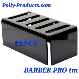 BARBER PRO #BPCG CLIPPER GUIDE ORGANIZER FOR 5 GUIDES FROM POLLY PRODUCTS. 5" X 2.75"
