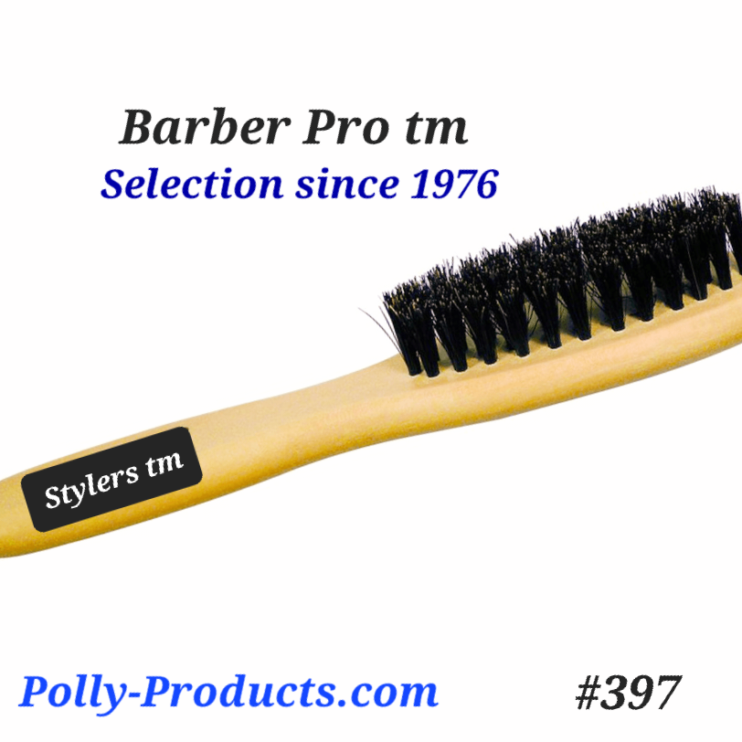 BOAR BRISTLE BEARD BRUSH #397 FROM STYLERS tm AND BARBER PRO tm