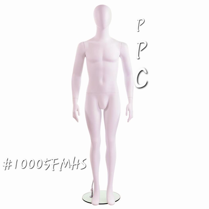 #10005FMHS POLLY PRODUCTS White Fiberglass Mannequin Male