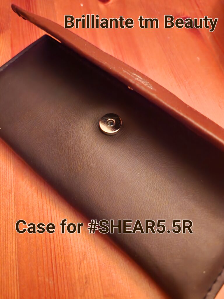 Protective Storage Case for #SHEAR5.5R 5.5 inch SATIN STAINLESS from Brilliante Beauty. CASE IS Included!